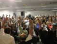 Greve foi aprovada em assembleia nacional que contou com a participação de mais de 600 funcionários de Brasília, São Paulo, Rio de Janeiro e São Luís, reunidos por videoconferência. (Crédito: Portal Vermelho)