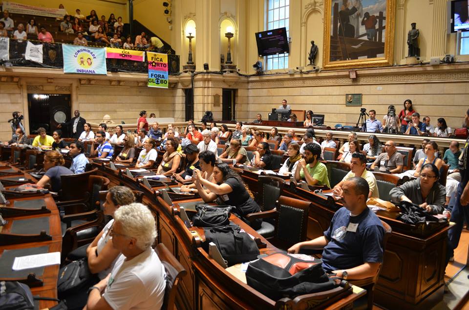 Plenário da Câmara dos Vereadores do RJ. 
