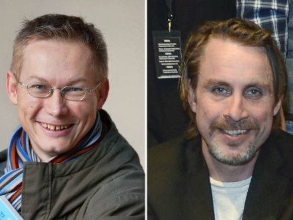 Os jornalistas suecos Magnus Falkehed (e) e Niclas Hammarstrom (d) estavam desaparecidos desde 25 de novembro. (Crédito: Jacques Demarthon/Leif R. Jansson/AFP)