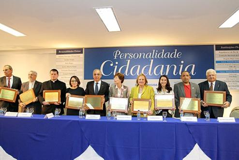 Vencedores do Prêmio Cidadania 2014 (Foto: Folha Dirigida)