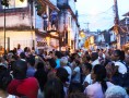 Moradores da Vila União de Curicica, comunidade na Zona Oeste do Rio, reúnem-se para protestar contra a remoção de parte da comunidade (Crédito: Rio On Watch)