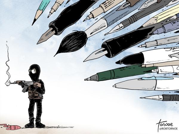Charlie Hebdo - charge rob tornoe