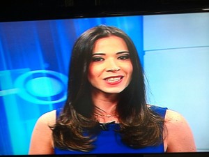 Natalie era apresentadora e gerente de jornalismo em emissora de TV (Foto: Arquivo Pessoal) 